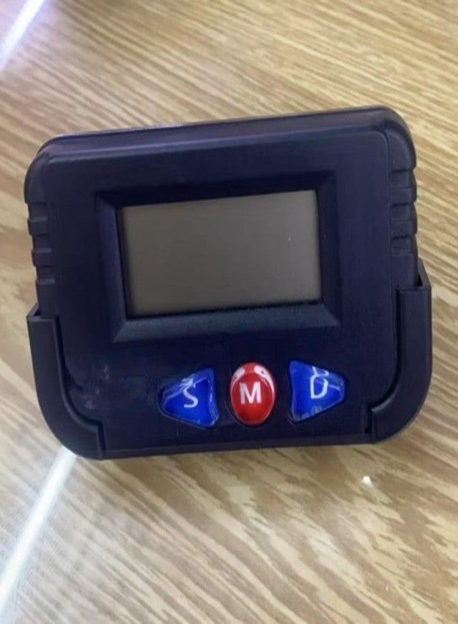 PulGos ساعة PulGos الرقمية بشاشة LCD للتقويم والوقت، مناسبة للسيارة والمكتب - 6.4 × 4 سم، لون أسود، مؤقت محمول مع منبه وساعة توقيت - ساعة متعددة الوظائف للاستخدام في المكتب والسيارة والسفر - Image 4